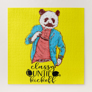 Panda Beer Klasse tot Kickoff American football Legpuzzel