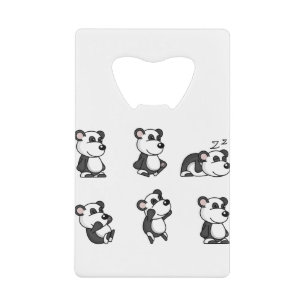 Panda beer kredietkaart flessenopener