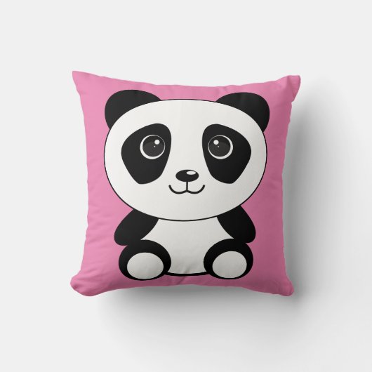 PANDA BEER KUSSENS PINK (Voorkant)