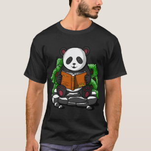 Panda Beer Leest Boek T-shirt