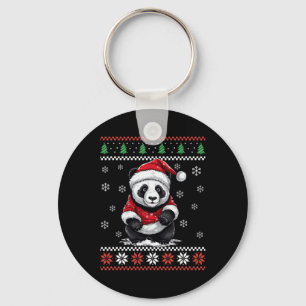 Panda Beer Lelijke Kerstmis Kerstmis Voor Volwasse Sleutelhanger