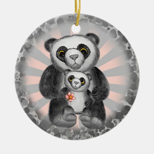Panda Beer Liefde ornament (Voorkant)