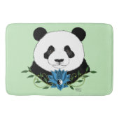 Panda Beer Lotus Flower Blue Badmat (Voorkant)