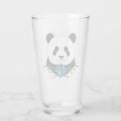 Panda Beer Lotus Flower Blue Glas (Achterkant)