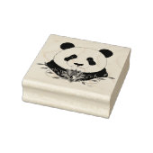 Panda Beer Lotus Flower Blue Rubberstempel (Stempel)