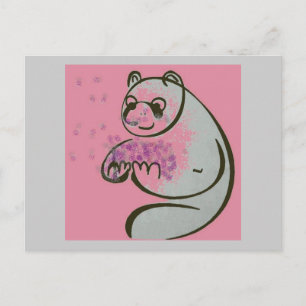 Panda Beer Love Briefkaart