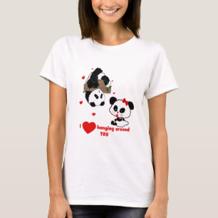 Panda Beer Love Couple - Man to Woman Gift Idee T-shirt