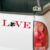 Panda Beer Lover Bumpersticker (Op Truck)