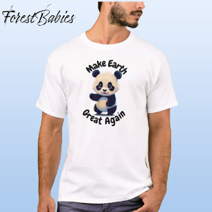 Panda Beer, Maak de aarde weer geweldig, schattig T-shirt