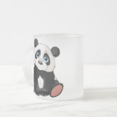 Panda Beer Matglas Koffiemok (Voorkant links)