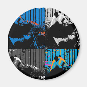 Panda-Beer Meerpanelen Modern Kunstontwerp Magneet