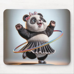 Panda Beer met Hula Hoop Muismat
