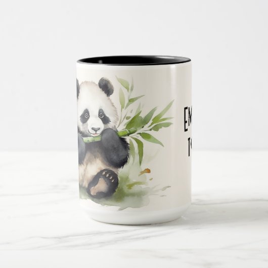 Panda Beer met quote Mok (Midden)