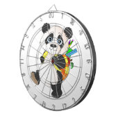 Panda-Beer met rugzak Dartbord (Voorkant Rechts)
