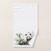 Panda Beer met welp Bad Handdoek (Handdoek)