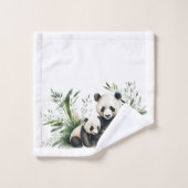 Panda Beer met welp Bad Handdoek (Wasdoekje)