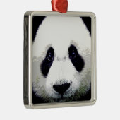 Panda Beer Metalen Ornament (Rechts)