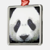 Panda Beer Metalen Ornament (Links)