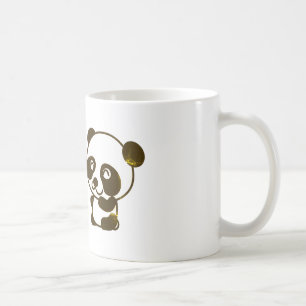 Panda, beer, natuur koffiemok