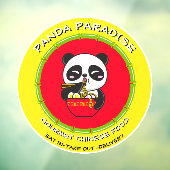 Panda Beer Noodles Chinese Restaurant aanpassen Raamsticker (Vel 3)