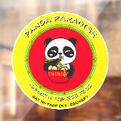 Panda Beer Noodles Chinese Restaurant aanpassen Raamsticker (Vel 2)