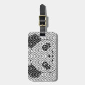 Panda-Beer op golflengte Bagagelabel (Voorkant verticaal)