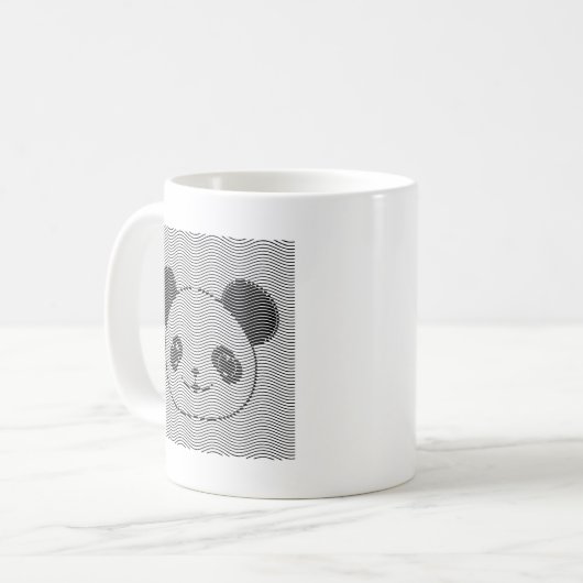 Panda-Beer op golflengte Koffiemok (Voorkant links)
