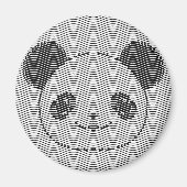 Panda-Beer op golflengte Magneet (Voorkant)