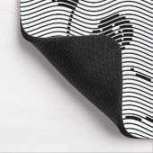 Panda-Beer op golflengte Muismat (Hoek)