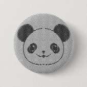 Panda-Beer op golflengte Ronde Button 5,7 Cm (Voorkant)