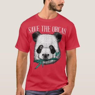 Panda Beer Orca - Parody Killer Whale Funny gezegd T-shirt