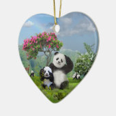 Panda beer Paradise Keramisch Ornament (Links)