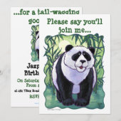 Panda Beer Party Center Kaart (Voorkant / Achterkant)