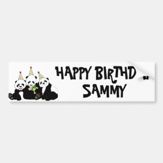 Panda Beer Party door Kindred Design Bumpersticker