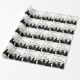 Panda Beer Party door Kindred Design Cadeaupapier