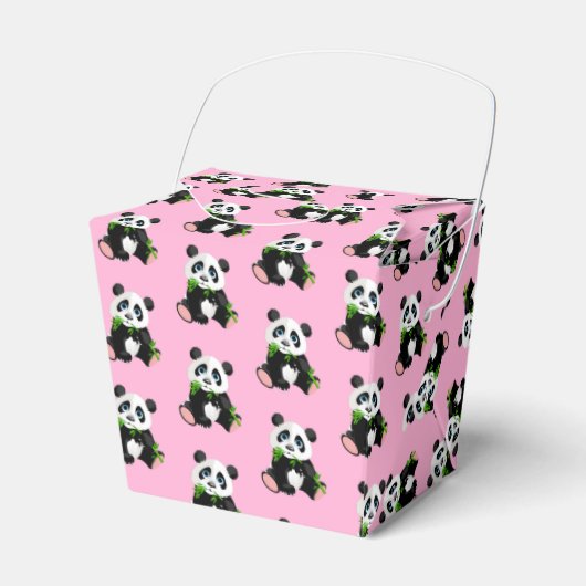 Panda Beer Party Favor Box Bedankdoosjes (Voorkant Zijde)