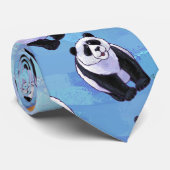 Panda Beer Patronen Stropdas (Opgerold)