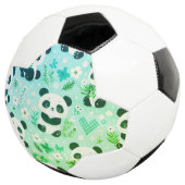 Panda Beer Pattern Green Print Voetbal (Drie kwart)
