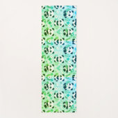 Panda Beer Pattern Green Print Yogamat (Voorkant)