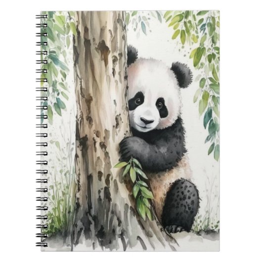 Panda Beer per boom Notitieboek (Voorkant)