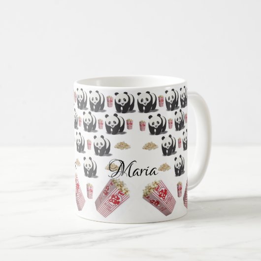 Panda Beer Popcorn Mok (Voorkant rechts)