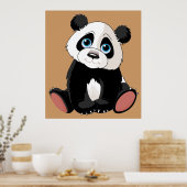 Panda Beer Poster (Keuken)