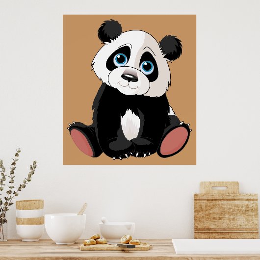 Panda Beer Poster (Keuken)