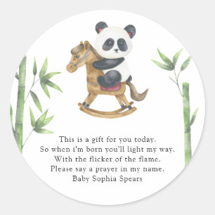 Panda Beer - Prayer Candle Label