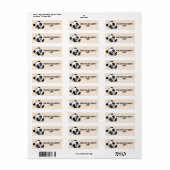 PANDA BEER Return Address Labels (Full Sheet)