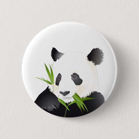 Panda Beer Ronde Button 5,7 Cm (Voorkant)