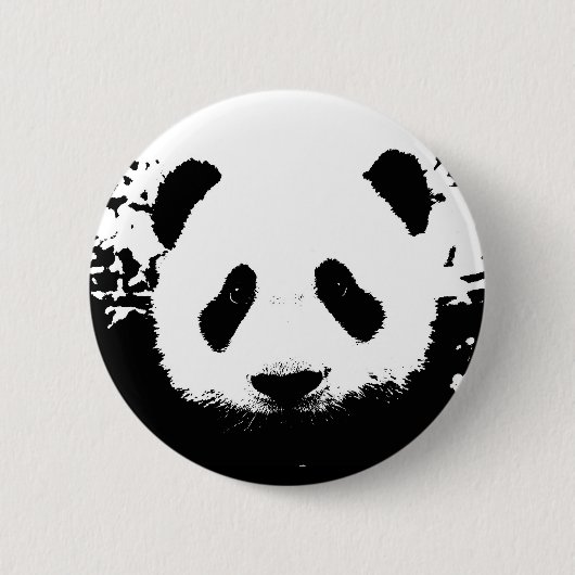 Panda Beer Ronde Button 5,7 Cm (Voorkant)