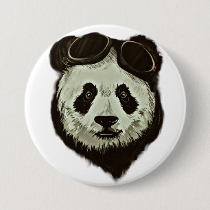 Panda Beer Ronde Button 7,6 Cm