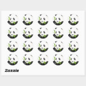 Panda Beer Ronde Sticker (Vel)