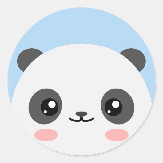Panda Beer Ronde Sticker (Voorkant)